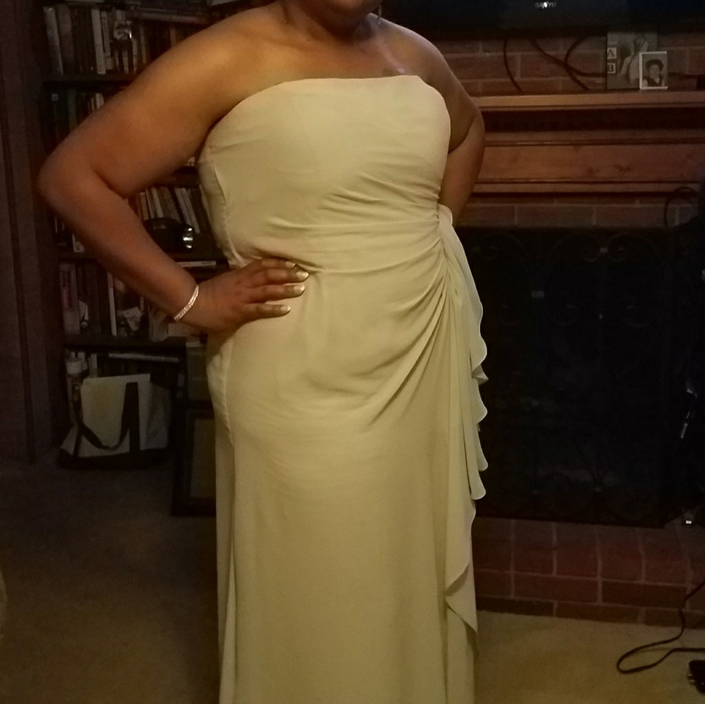 Silver/Grey formal dress.